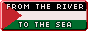 a button that says from 'the river to the sea' with a palestine flag as the background
